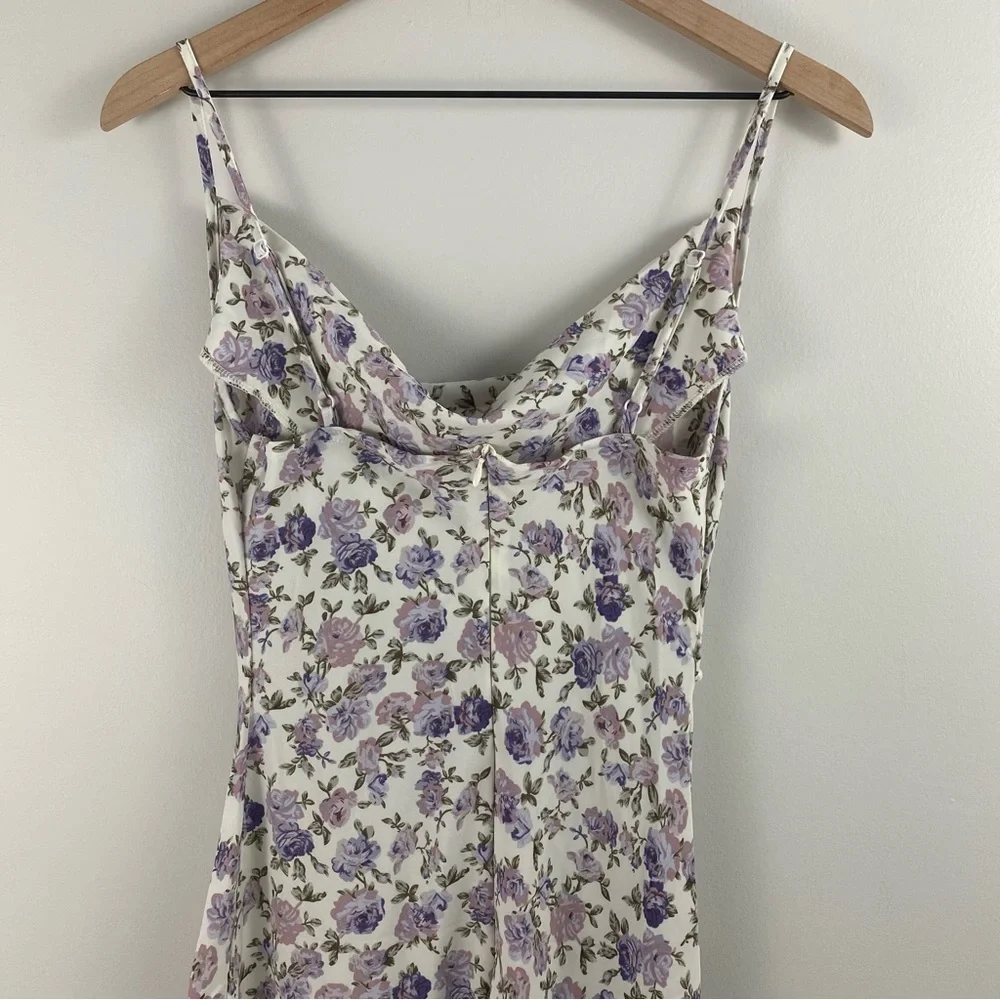 Shein Purple Floral Sheath Dress - Picture 2 of 9